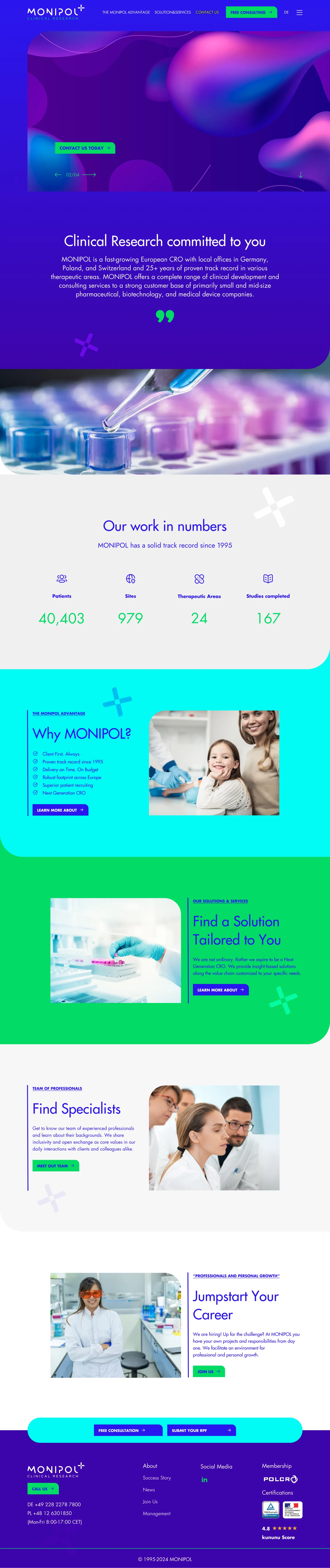 Monipol project interface